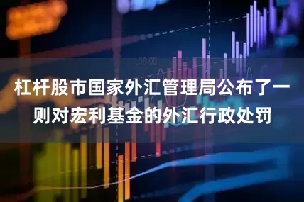 杠杆股市国家外汇管理局公布了一则对宏利基金的外汇行政处罚