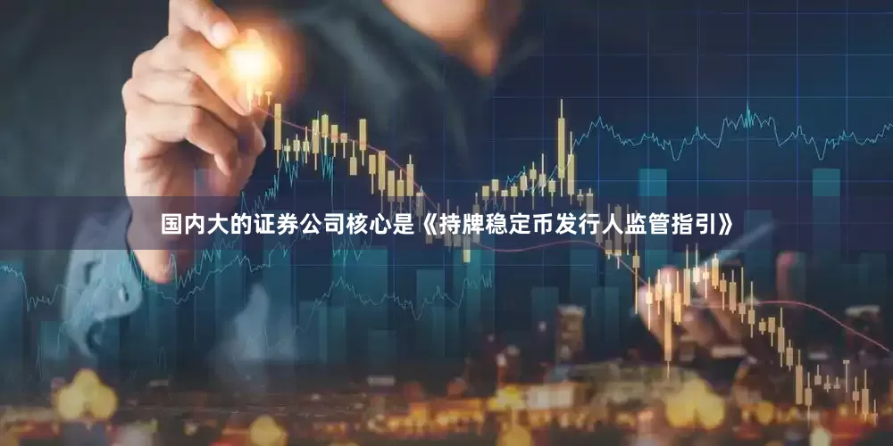 国内大的证券公司核心是《持牌稳定币发行人监管指引》